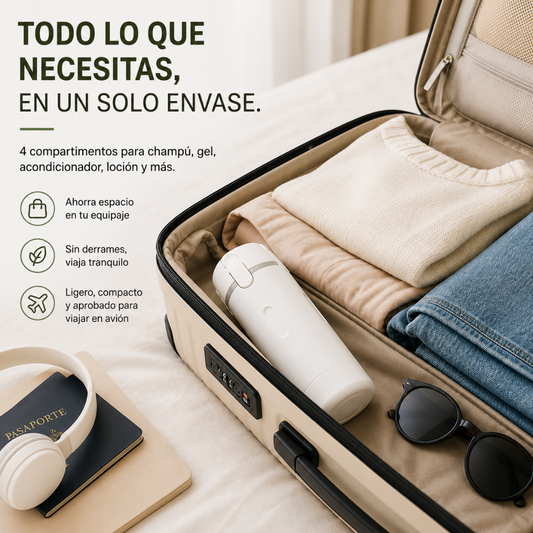 GoVantti™ | Dispensador 4 en 1 (TSA Approved)