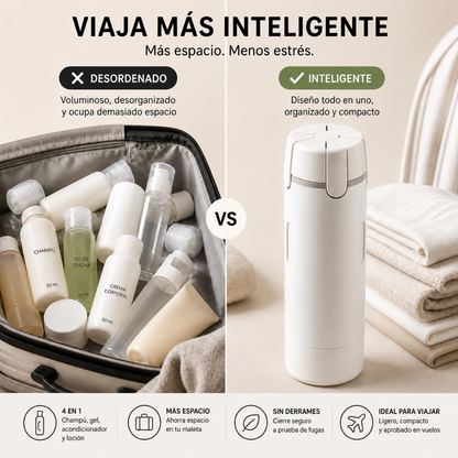 GoVantti™ | Dispensador 4 en 1 (TSA Approved)